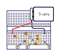 Breadboard 6 Resistor configuration